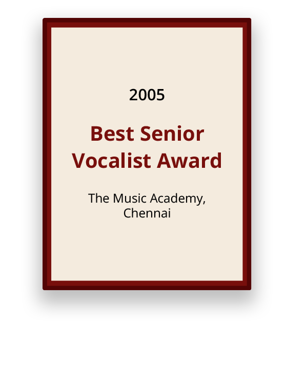 Best Senior Vocalist