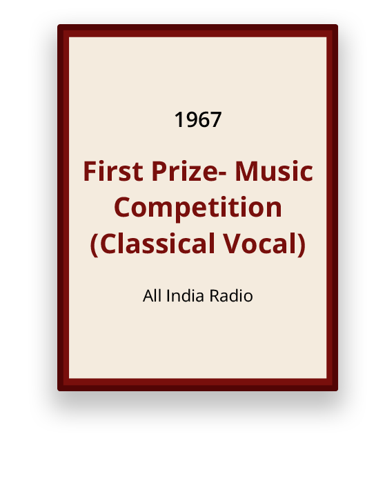 First Prize - Music competition