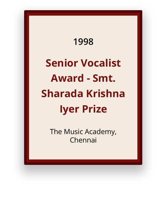 Sharada Krishna Iyer Prize